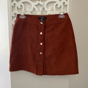 Suade short skirt